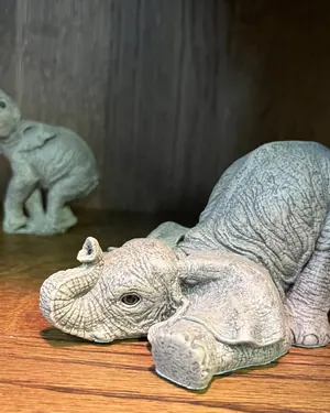 Stone elephant garden figures
